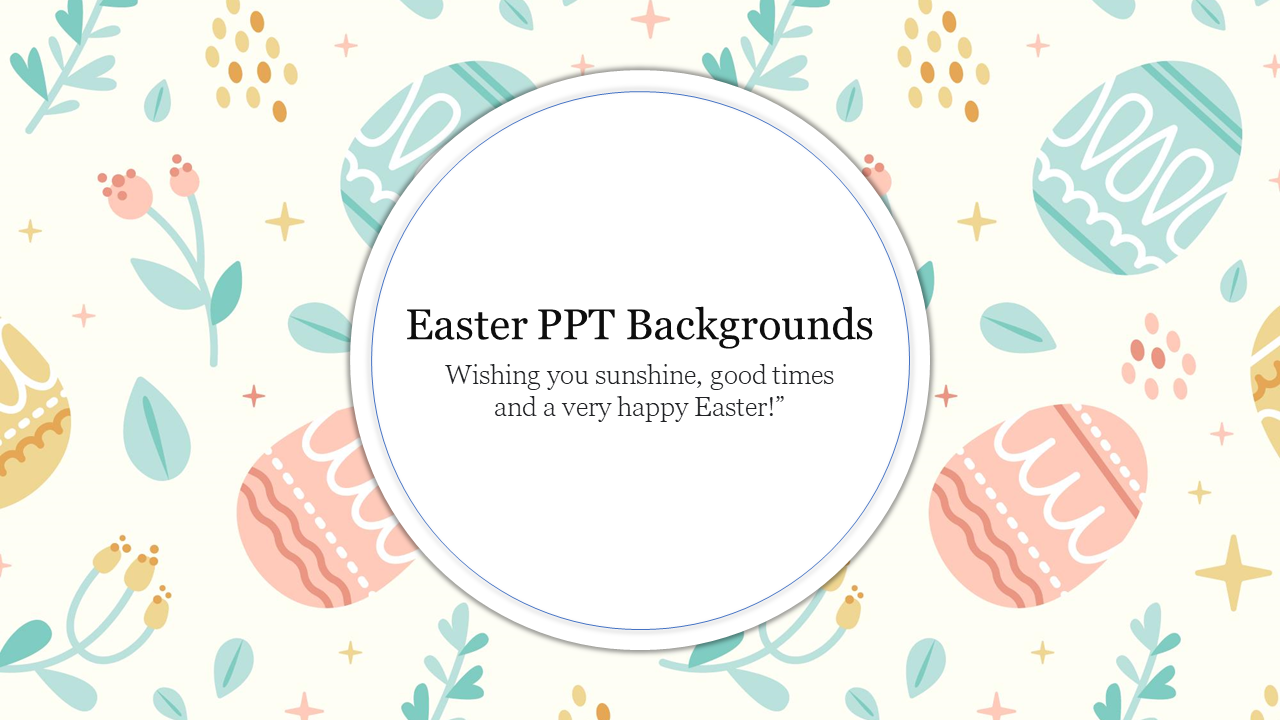 Free - Attractive Free Easter PPT Backgrounds Presentation Slide